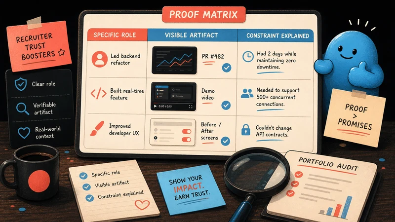 AI Slop Portfolio Cleanup: The Proof-First Page Recruiters Can Trust in 2026 decision map