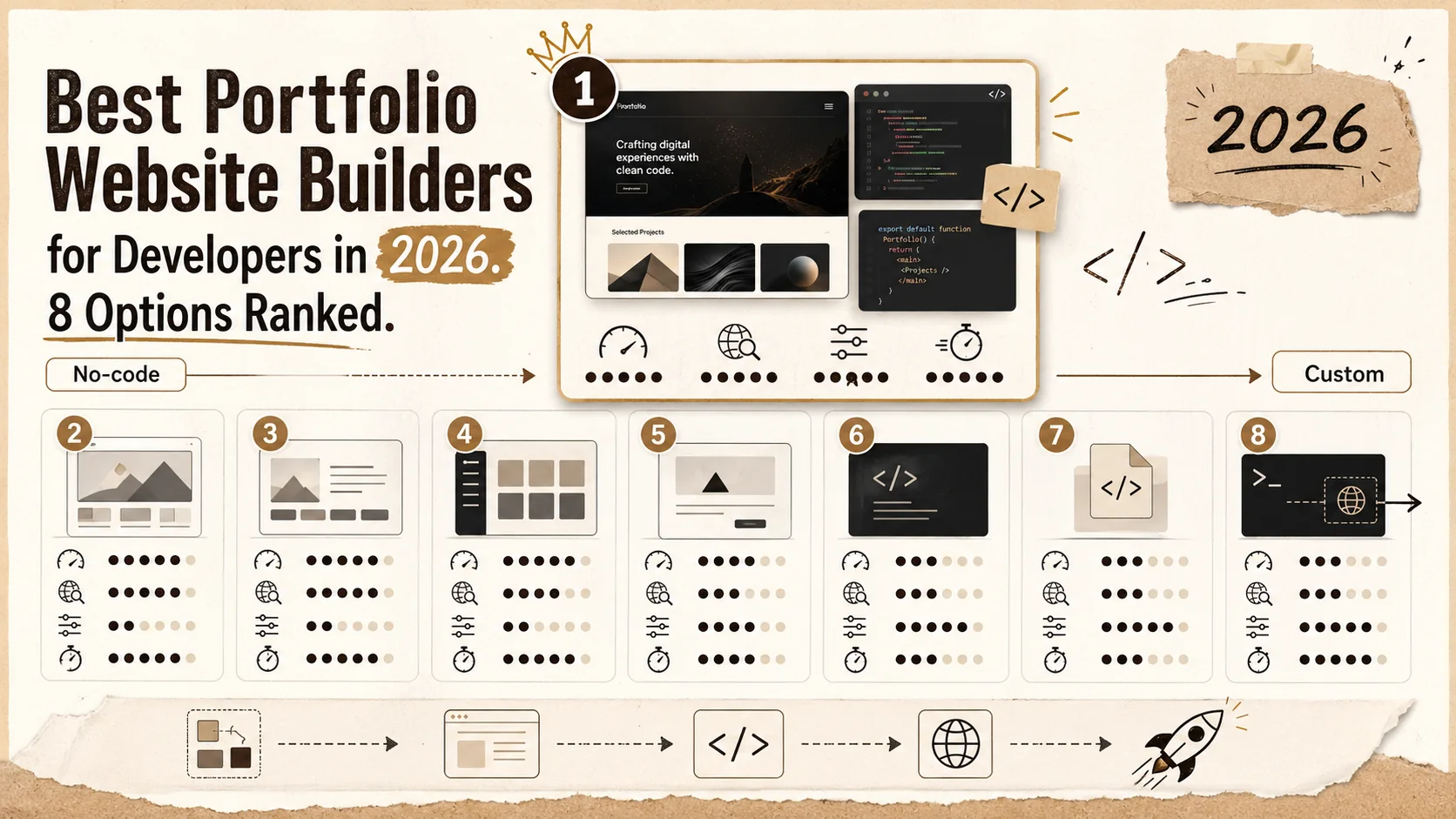 Best Portfolio Website Builders for Developers in 2026: 8 Options Ranked