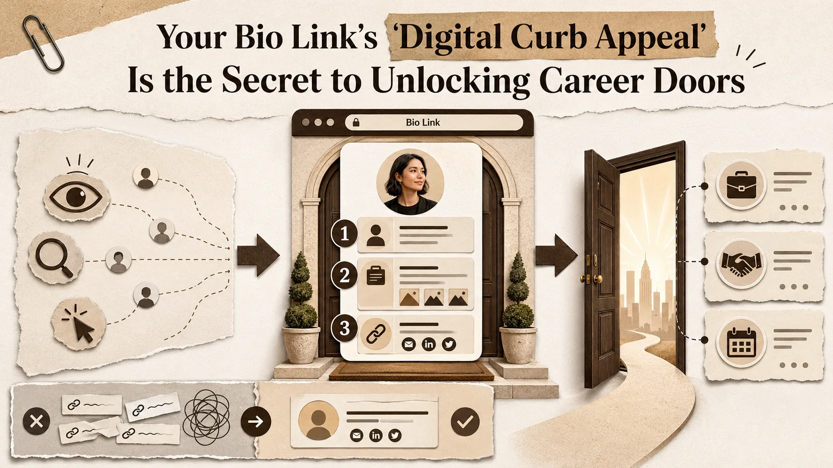 Your Bio Link's 'Digital Curb Appeal' Is the Secret to Unlocking Career Doors