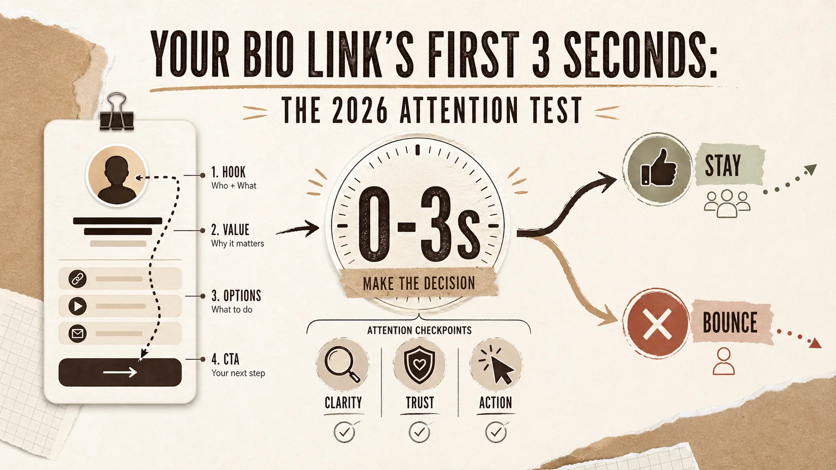 Your Bio Link's First 3 Seconds: The 2026 Attention Test