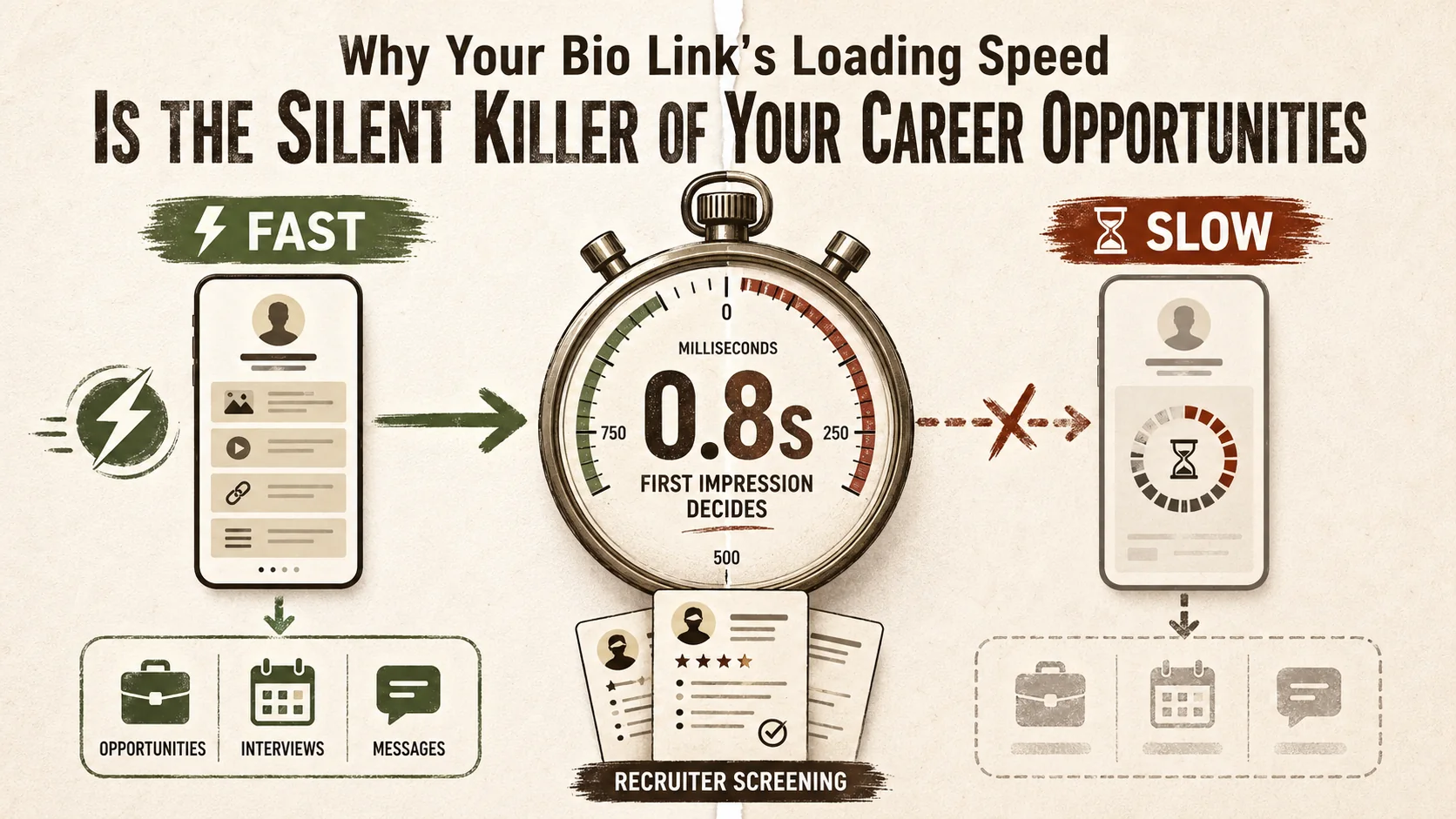 Why Your Bio Link's Loading Speed Is the Silent Killer of Your Career Opportunities