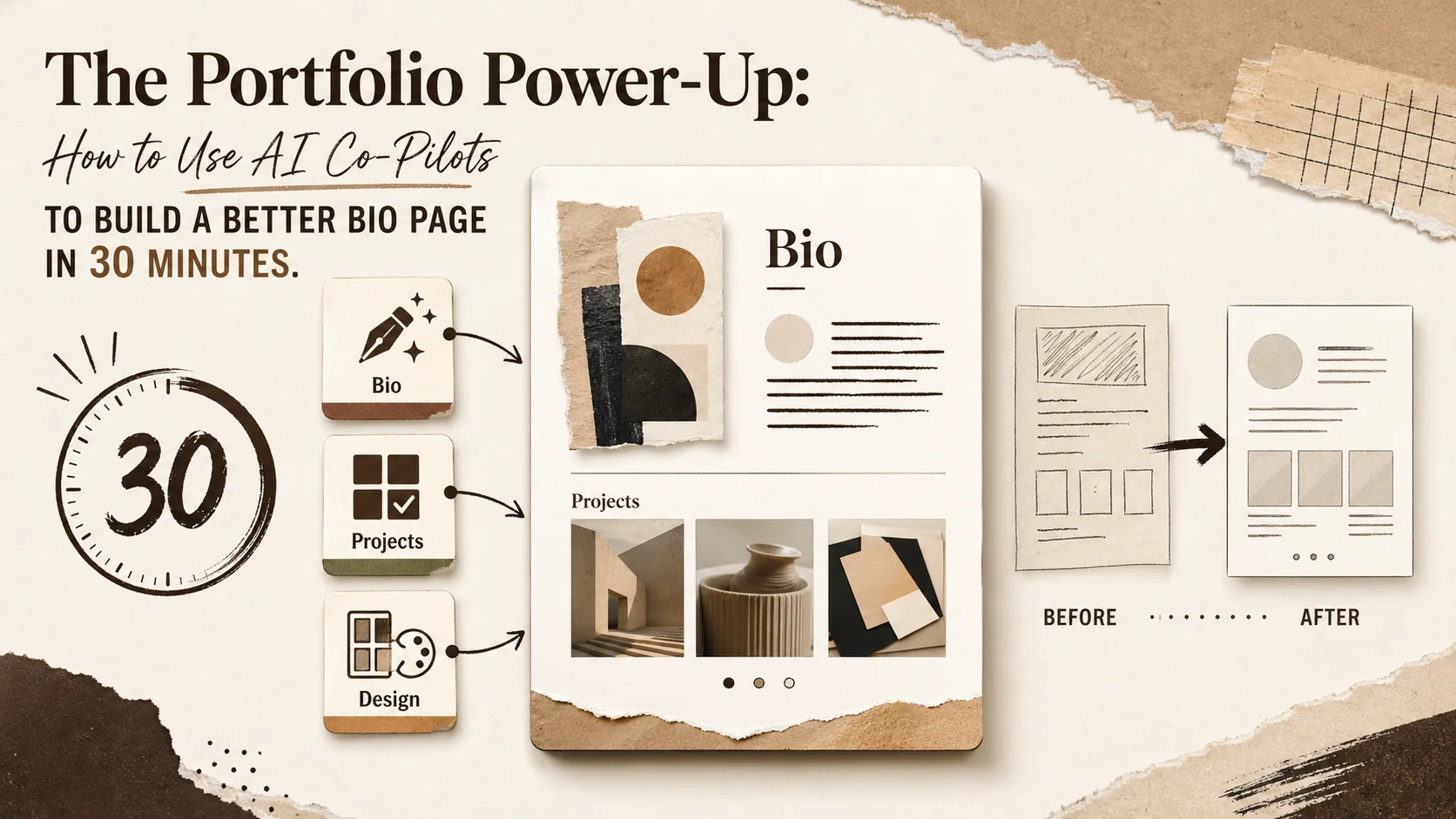 The Portfolio Power-Up: How to Use AI Co-Pilots to Build a Better Bio Page in 30 Minutes