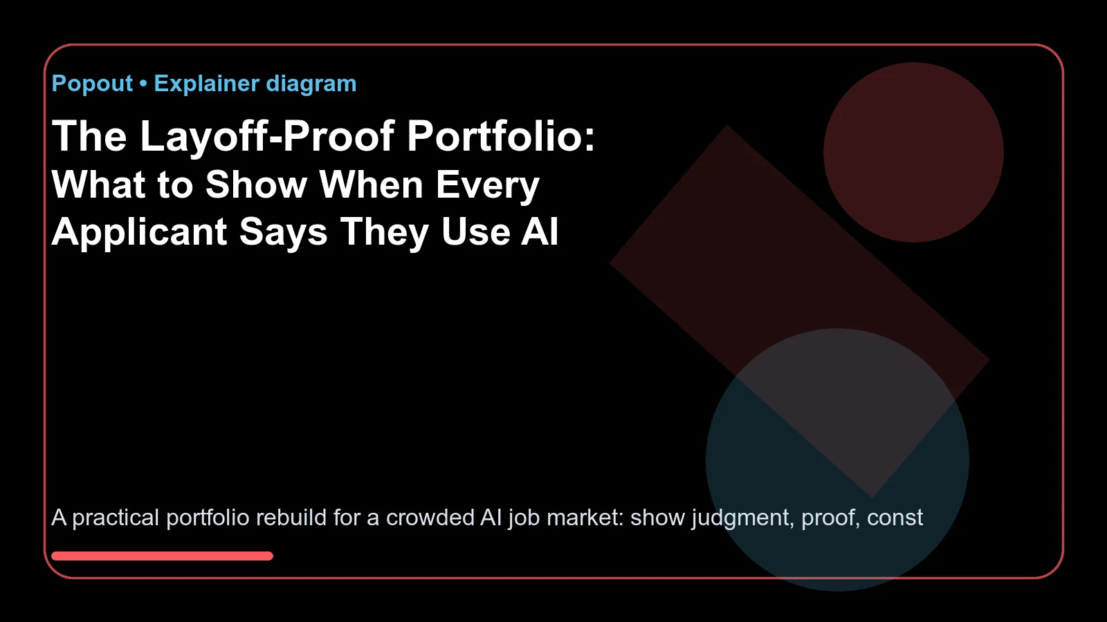 The Layoff-Proof Portfolio: What to Show When Every Applicant Says They Use AI - context