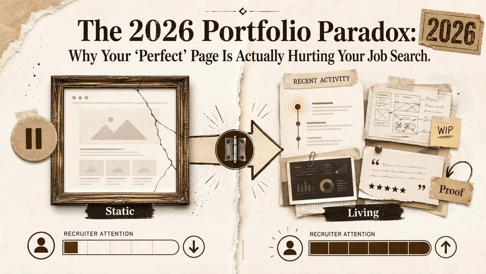 The 2026 Portfolio Paradox: Why Your 'Perfect' Page Is Actually Hurting Your Job Search