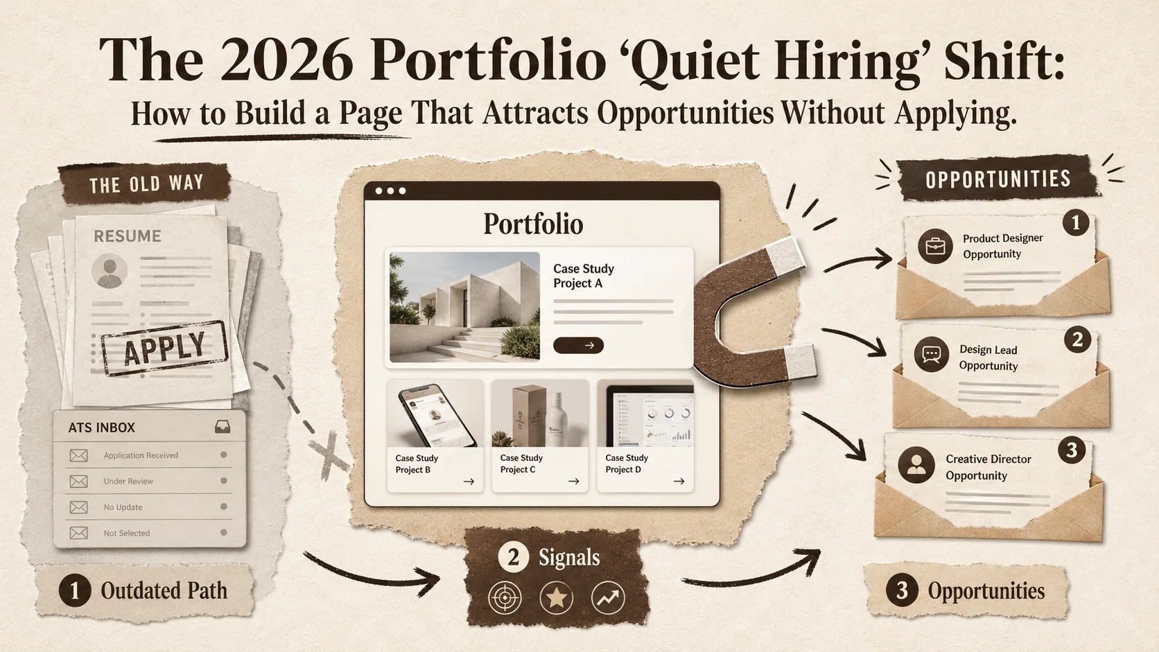 The 2026 Portfolio 'Quiet Hiring' Shift: How to Build a Page That Attracts Opportunities Without Applying