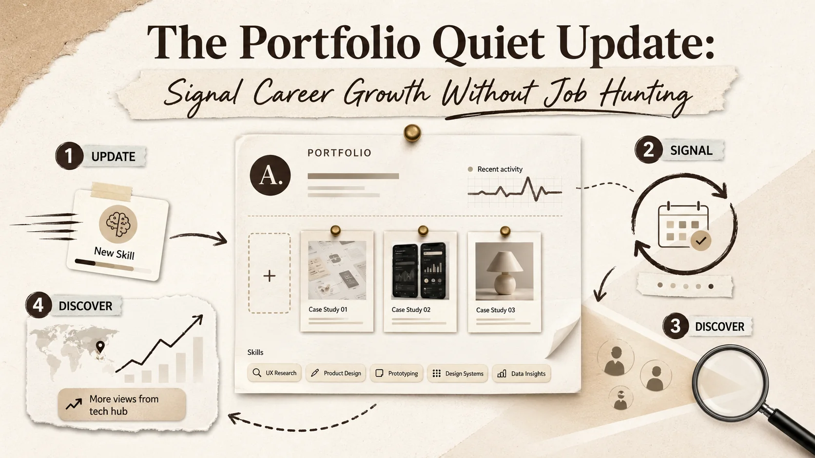 The Portfolio ''Quiet Update'': Signal Career Growth Without Job Hunting