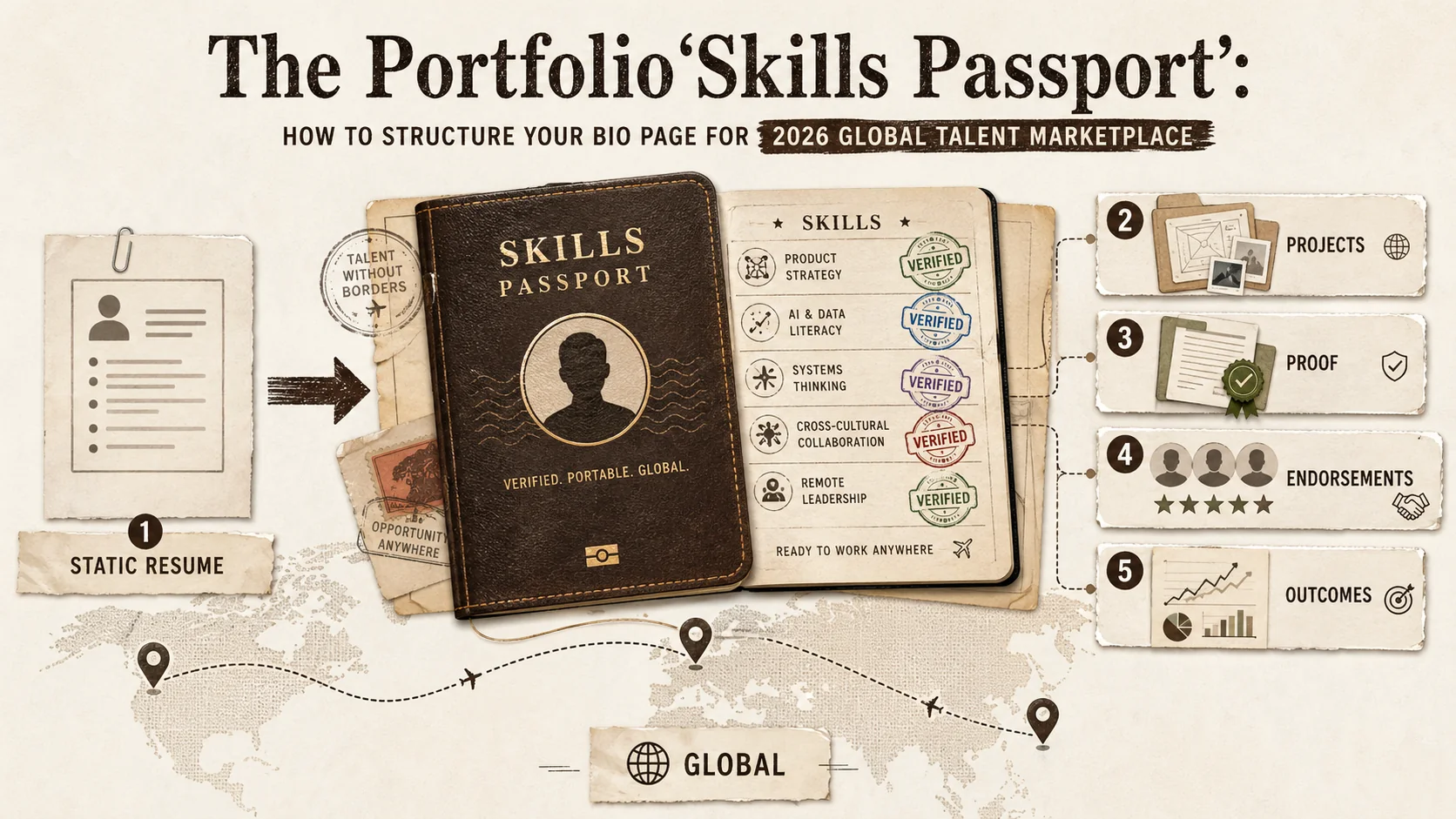 The Portfolio 'Skills Passport': How to Structure Your Bio Page for the 2026 Global Talent Marketplace