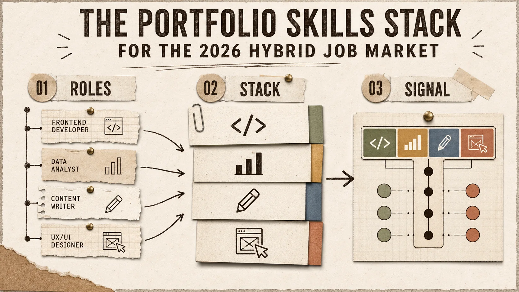 The Portfolio Skills Stack for the 2026 Hybrid Job Market