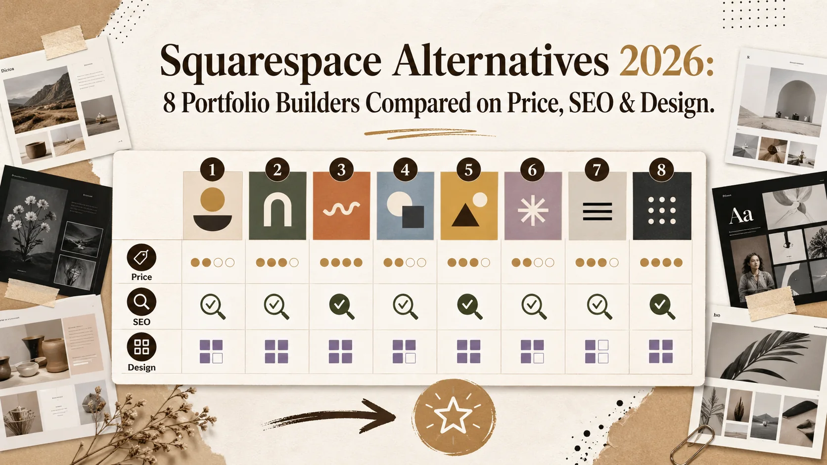 Squarespace Alternatives 2026: 8 Portfolio Builders Compared on Price, SEO & Design