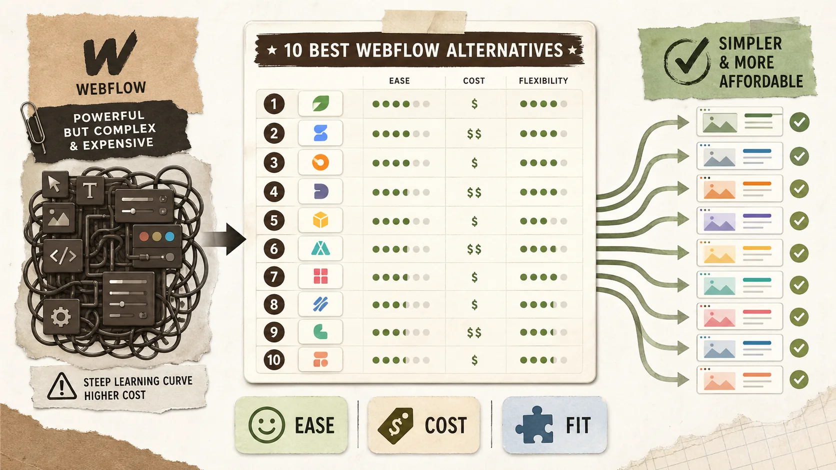 10 Best Webflow Alternatives (2026): Ranked and Compared
